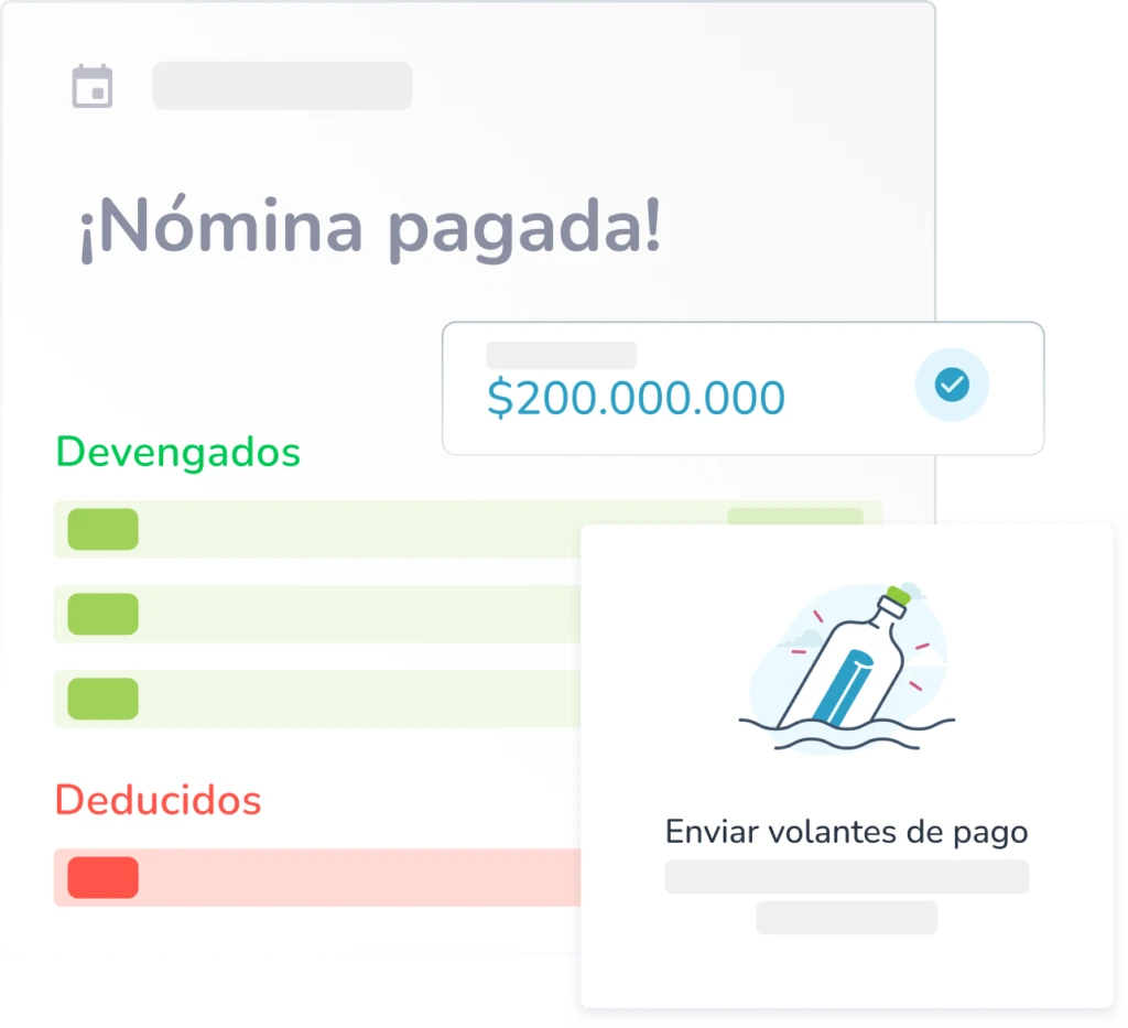 Bitákora liquidando la nómina de una pyme colombiana, con el resumen del período y los aportes calculados.