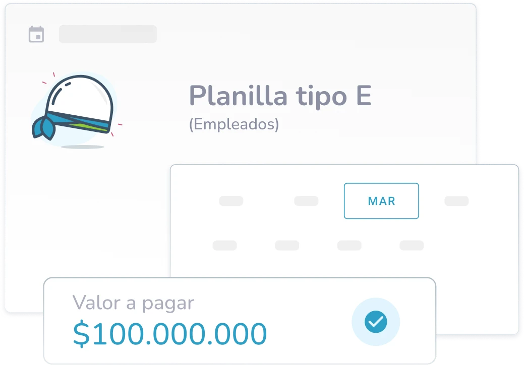 Bitákora generando la planilla PILA con el detalle de aportes a salud, pensión y riesgos laborales.