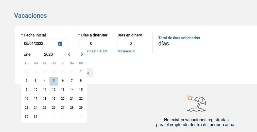 Pantalla de Bitákora sin Modo Crucero: la novedad de nómina se registra llenando un formulario paso a paso.